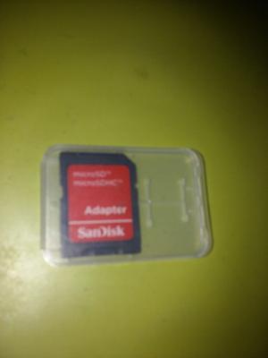 Adaptador Micro Sd Marca San Disk Sin Memoria