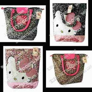 Bolsos Carteras Hello Kitty Animal Print Estilo Lompchang