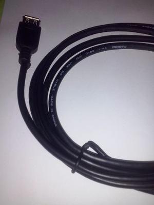 Cable Extension Usb 2.0 Color Negro Nuevos