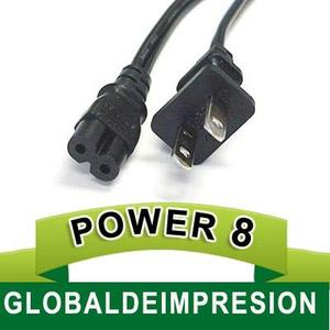 Cable Power Tipo 8 Multiples Usos 2 Polor 125 Voltios