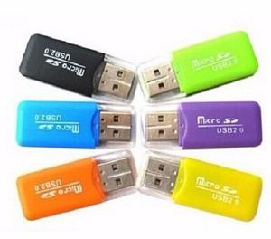 Lector De Memoria Adaptador Usb Tipo Pendrive Microsd