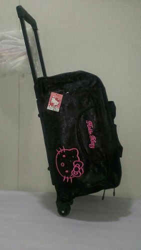 Maleta Bolso Grande Con Ruedas Hello Kitty