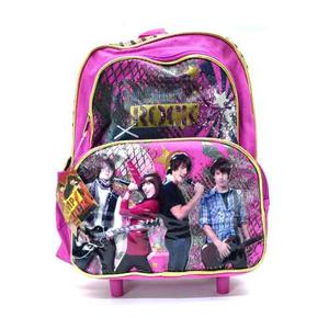 Morral Bolso Maleta Escolar Con Ruedas Camp Rock Niña