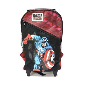 Morral Bolso Maleta Escolar Con Ruedas Thor Marvel Niño