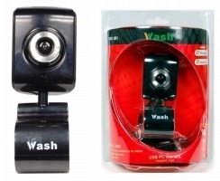 Web Cam Wash 3.0 Mp Cuadrado Con Microfono Tipo Presilla