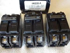 Breaker Thqc 2x15 Amp Superficial Inesla General Electric