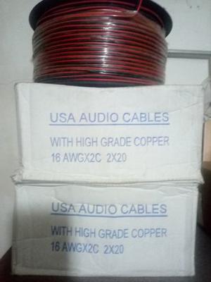 Cable Para Cornetas Rojo/negro 2x Metros