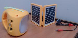 Linterna Solar Recargable (carga Dispositivos Moviles)