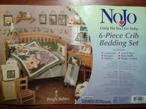 Set 6 Pzas Ropa De Cama Cuna Jungle Babies Marca Nojo