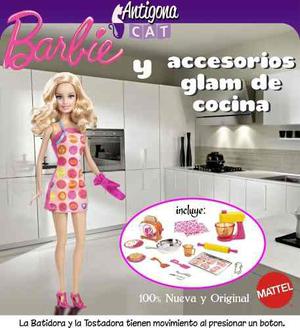 Barbie En La Cocina Con Accesorios Original De Mattel