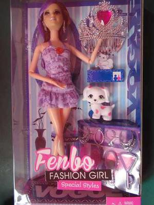 Barbie Fashion Girls Niñas Con Accesorios Muñeca
