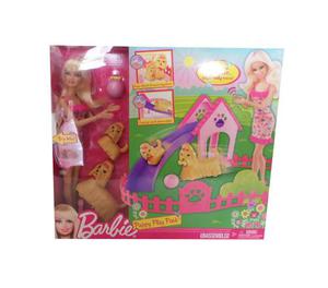 Barbie Juego Parque De Perritos Y Accesorios Mattel Más M