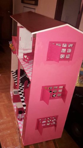 Casa Para Muñeca Barbie En Mdf