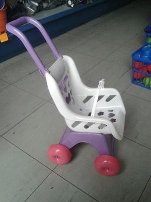 Coche Plastico Para Muñecas Juguete Niñas Bebe