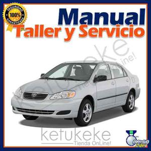 Manual De Taller Y Servicio Toyota Corolla  Ingles