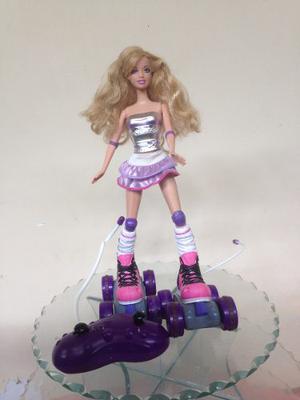 Muñeca Barbie Patinadora A Control Remoto