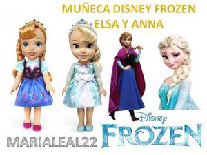 Princesa Disney Anna Y Elsa 100% Original Cad/uno 33cms