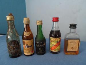 Botellas Miniaturas Antiguas Coleccionables