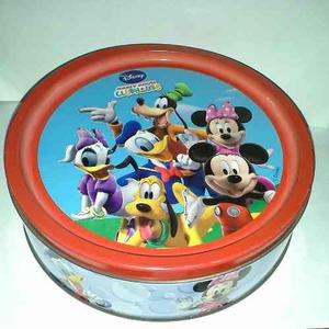 Lata De Metal Disney, Mickey, Minnie Pato Donald Daisy Pluto