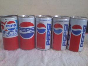 Latas Vacías De Pepsi. Coleccionables. Excelente Estado