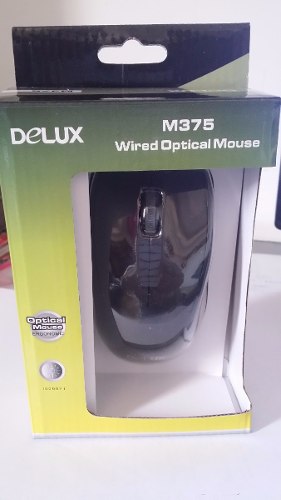 Mouse Delux M375 Cableado Nuevo.