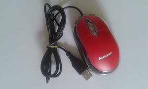 Mouse Lenovo Color Rojo
