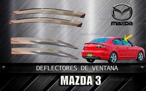 Deflectores Cromados De Ventana Mazda 3