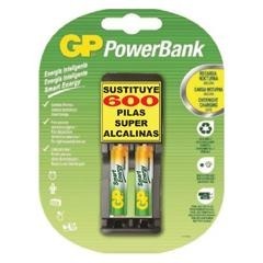 Mini Cargador Gp Aa/aaa 2xaaa 400mah Blister 2