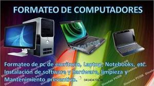 Servicio Tecnico Formateo Y Mantenimiento De Laptop Y Pc