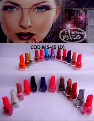 Esmaltes De Uñas Matte Paris Caja De 24 Unidades