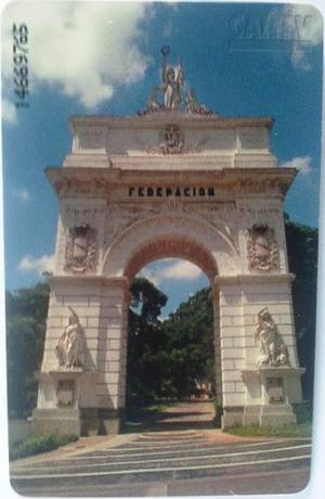 Tarjeta Cantv  Arco De La Federación - Serie Monumentos