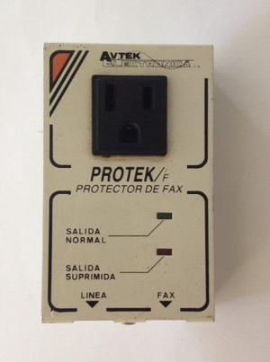 Protector Avtex. Mod. Protek Para Modem, Fax, Telf Inlambric