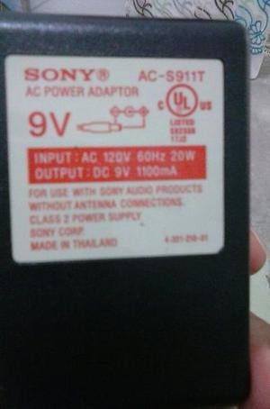 Adaptador Sony De 9v.