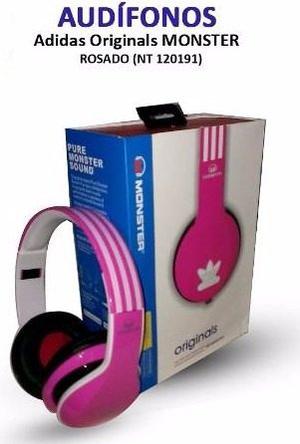 Audifonos Monster adidas Grandes Rosado Nt Original