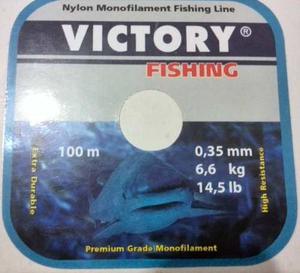 Nylon De Pesca Victory 0.35 Mm 100m Made In Germany