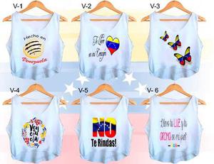 Venezuela Crop Tops - Franela, Blusa