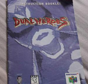 Manual De Juego Nintendo 64 Dual Heroes