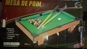 Mesa De Pool Juego De Niño Mide 51cm Oferta