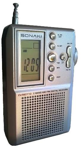 Radio Am Fm Sonaki Alarma Antena Corneta Scan Digital