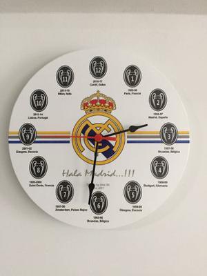 Real Madrid 12 Copa Champions League Reloj De Pared