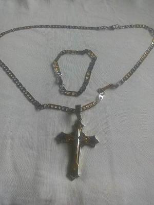 Conjunto De Cadena Esclava Y Dige De Acero De Caballero