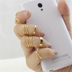 Set 6 Anillos Mini Rings Piedras Brillante Joyeria Bisuteria