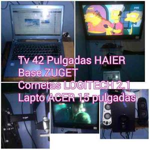Lapto Acer, Tv 42 Base Con Base Zuget