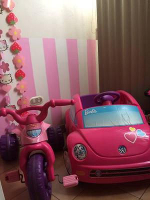 Carro Y Triciclo Barbie (Fischer Price), Casi Nuevos Combo