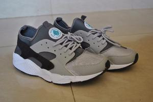 Kp3 Nuevos Zapatos Nike Air Huarache Gris Para Caballeros