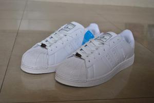 Kp3 Zapatos adidas Superstar Blancos All White Del 36 Al 44