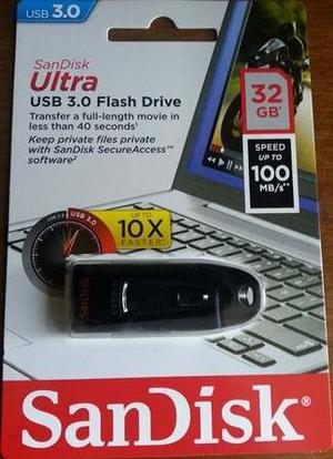 Pen Drive Sandisk Ultra 32gb Usb3.0 Original