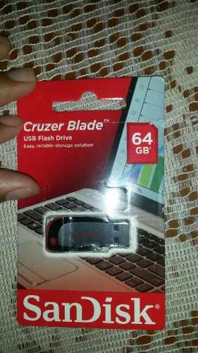 Pen Drive Usb Sandisk 64 Gb Cruzer Blade Usb Flash Drive