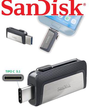 Pendrive Memoria Sandisk 64gb Tipo C 150mb/s Usb 3.1