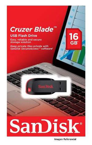 Pendrive Sandisk 16 Gb Usb 2.0 Cruzer Blade Tt
